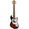 Image de KALA Solid Body 4-String Fretted U-Bass Tobacco Burst compacte elektrische basgitaar met gigbag (Basse électrique), Guitare, Marron