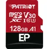 Image de Patriot Série EP (128 Go, microSDXC, U3, UHS-I), Carte mémoire, Noir, Rouge