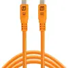 Image de Tether Tools TetherPro USB-C Optima 10G gerade orange 1,8m (1.80 m, USB 3.2 Gen 2), Câble USB