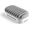 Image de Compulocks Station d'accueil de charge USB à 10 ports WHT UK (USB-A, 10 ports), Station d’accueil + hub USB, Blanc, Gris