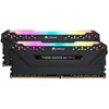 Image de Corsair Kit Vengeance RGB Pro Juodas 16 Go (2x 8 Go) DDR4-3200 CL16 DIMM RAM (2 x 8GB, 3200 MHz, RAM DDR4, DIMM), Mémoire vive, Noir