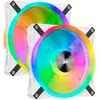 Image de Corsair iCUE QL140 RGB (140 mm, 2x), Ventilateur PC, Blanc