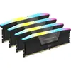 Image de Corsair DDR5 64GB PC 6400 CL32 KIT (4x16GB) VENGEANCE RGB B retail (4 x 16GB, 6400 MHz, RAM DDR5, DIMM), Mémoire vive, Noir