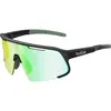 Image de Bollé, Unisexe, Lunettes de sport, Speedchaser Photochromic S1-3 (Noir mat, Noir mat, Vert clair, Phantom Clear Green Photochromic), Noir, Vert, Multicolore