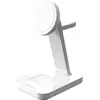 Image de Zagg Snap+ 3-in-1 Wireless Charge Stand (15 W), Chargeur sans fil, Blanc
