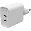 Image de Zagg mophie Netzteil GaN 45W 2x USB-C 2026 weiss (45 W, 2 ports), Chargeur USB, Blanc