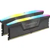Image de Corsair Vengeance RGB (2 x 32GB, 6000 MHz, RAM DDR5, U-DIMM), Mémoire vive, Noir