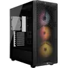 Image de Corsair 3200D RS ARGB Mid-Tower Performance Case, Smoke (ATX, mATX, Mini-ITX), Boîtier PC, Gris, Noir