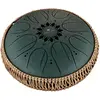 Image de Meinl Medium Octave Steel Tongue Drum - F# Minor - Green, Instrument à percussion, Vert
