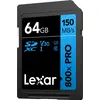 Image de Lexar MÉMOIRE SDXC 64GB UHS-I/LSD0800P064G-BNNNG (64 Go, SDXC, U1, UHS-I), Carte mémoire, Noir