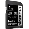 Image de Lexar Carte SDXC Silver Plus 1000 GB (1000 Go, SDXC, U3, UHS-I), Carte mémoire, Noir