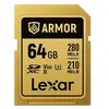 Image de Lexar Carte Mémoire Sdxc Pro Gold Series Armor Uhs-ii 64gb V60 Ip68