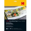 Image de Pack de 10 feuilles de papier photo autocollant Kodak A4