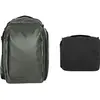 Image de Wandrd Transit 45L Sac à dos de voyage Wasatch Green Essential+ Bundel (Sac à dos photo, 45 l), Housse pour appareil photo, Vert
