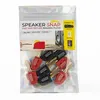 Image de Pack de 8 fiches banane clipsable Speaker Snap Noir et Rouge