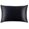 Image de Slip Pure Silk Queen Pillowcase Black Kussen