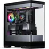 Image de Phanteks Evolv S2 PC-Gehäuse, Midi-Tower, E-ATX, RGB, Tempered Glass - schwarz (ATX, E-ATX, mATX, Mini-ITX), Boîtier PC, Noir, Argent
