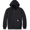 Image de Carhartt, Hommes, Pull-over, Sweatshirt quart de zippé épais, Noir, (S)