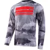 Image de Troy Lee Designs, Hommes, Maillot de cyclisme, Skyline (L), Rouge, Gris, L