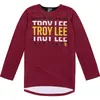 Image de Troy Lee Designs, Hommes, Maillot de cyclisme, Ruckus 3/4 Jersey, Spun, oxblood, XL (XL), Rouge, XL