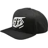 Image de Troy Lee Designs Curved Badge Snapback-pet, zwart voor man