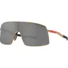 Image de Oakley, Hommes, Lunettes de sport, Sutro TI (black matt-gold*, Prizm Noir), Or