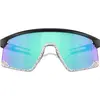 Image de Oakley, Unisexe, Lunettes de sport, Lunettes de soleil OO9280 noir délavé (Noir mat, Prizm Sapphire), Noir