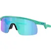 Image de Oakley, Filles, Lunettes de sport, Resistor (Mat Celeste, Prizm Sapphire, Saphirs Prizm), Vert
