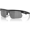 Image de Oakley, Unisexe, Lunettes de sport, Bisphaera (Noir mat, Prizm Noir polarisé, Prizm Noir Polarisé Polarisé), Noir