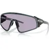 Image de Oakley, Unisexe, Lunettes de sport, Panneau de verrouillage (Noir cristal, Noir Cristal, PRIZM SLATE), Multicolore, Noir