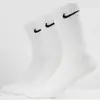 Image de Nike, Unisexe, Chaussettes, Coussinets pour tous les jours, Blanc, (Lot de 3, 38 - 42)