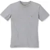 Image de Carhartt, Femmes, T-shirt, Femmes coupe ample poids lourd S/S Pocket w/ Coton, Gris, (XS)