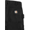 Image de Carhartt, Pantalon de travail, STRETCH DUCK DOUBLE FRONT BLACK Taille W42/L32 (W42/L32)