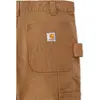 Image de Carhartt, Pantalon de travail, STRETCH DUCK DOUBLE FRONT BROWN Taille W33/L34 (W33/L34)
