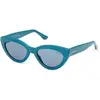 Image de Guess, Femmes, Lunettes de soleil, Injected Turquoise Blue Cat Eye