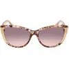 Image de Guess by Marciano, Femmes, Lunettes de soleil, Orange Brown Cat Eye Sunglasses
