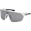 Image de Adidas, Unisexe, Lunettes de sport, SP0103 Mirror Cat: 3 (Blanc, Lentilles Smoke Mirror), Gris, Blanc