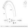 Image de Mavic Rayons Aero Cxr Elite Exalith Front 9 Unités