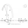 Image de Mavic Rayons Arrière Droits Aksium Elite Ust Disc 650b 12 Unités