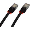 Image de Digitus ASSMANN LED Cordon de brassage, CAT 5e U/FTP Cu, PVC, 1,5 m, noir, UE= 12 (F/UTP, CAT5, 1.50 m), Câble réseau