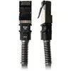 Image de Digitus ASSMANN LED Cordon de brassage, CAT 6a U/UTP, 10GBit Cu, PVC, 1,8 m, noir, UE=12 (U/UTP, CAT6a, 1.80 m), Câble réseau