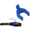 Image de PatchSee Cable Clip couleur bleu ciel, Set= (0.10 m), Câble réseau
