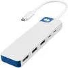 Image de Hyper HyperDrive Flex 5 Port USB-C (USB-C, 5 ports), Station d’accueil + hub USB, Bleu, Blanc