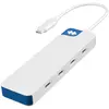 Image de Hyper HyperDrive Flex 4 Port USB-C (USB-C, 4 ports), Station d’accueil + hub USB, Blanc, Bleu