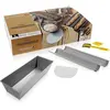 Image de de Buyer Set de 4 #HOMEMADEBREAD : 2 MOULES+GRIGNETTE+COUPE PATE, 35cm, Moule à gâteau, Gris