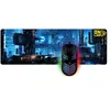 Image de Pack gaming Onlan PG-15-Starcity Souris filaire SO-4 + Tapis de souris AS-210 Noir et Bleu