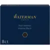 Image de Waterman, Cartouche de rechange + encrier, Standard (Noir, 8 pcs)