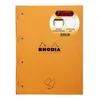 Image de Lot de 3 blocs agrafés perforées de cours Rhodia N°20 SY Orange