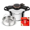 Image de Cocotte-minute Seb ClipsoMinut'' Gourmande 7,5L P4624875 Noir Argent