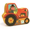 Image de Djeco Puzzle Traktor 16 Teile (16 pièces)